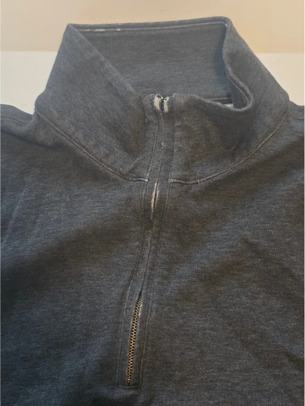 Banana Republic Tall XL Gray Quarter-Zip Pullover Sweater